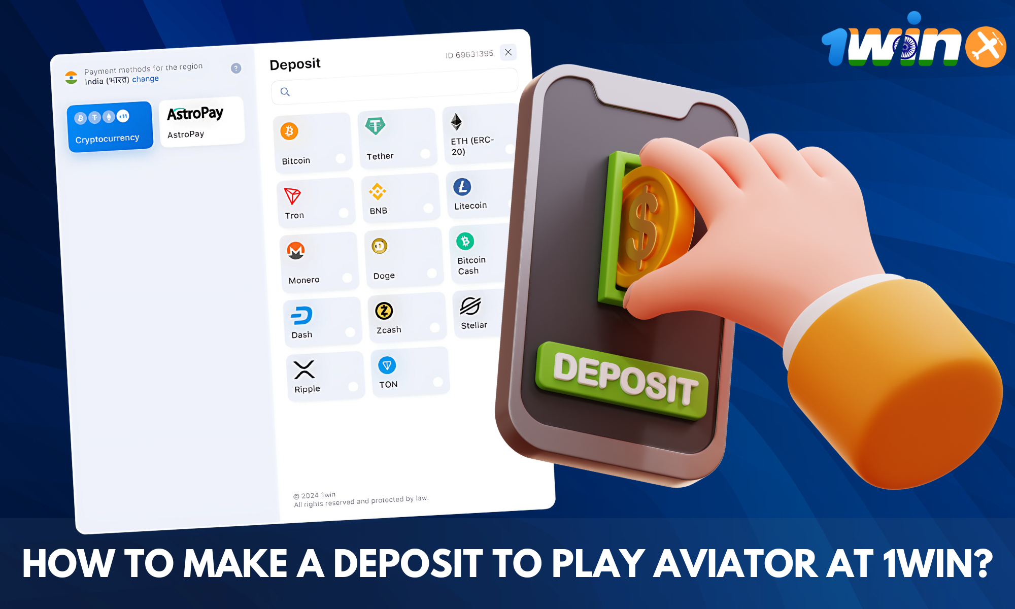 The process of withdrawing funds in Aviator 1win