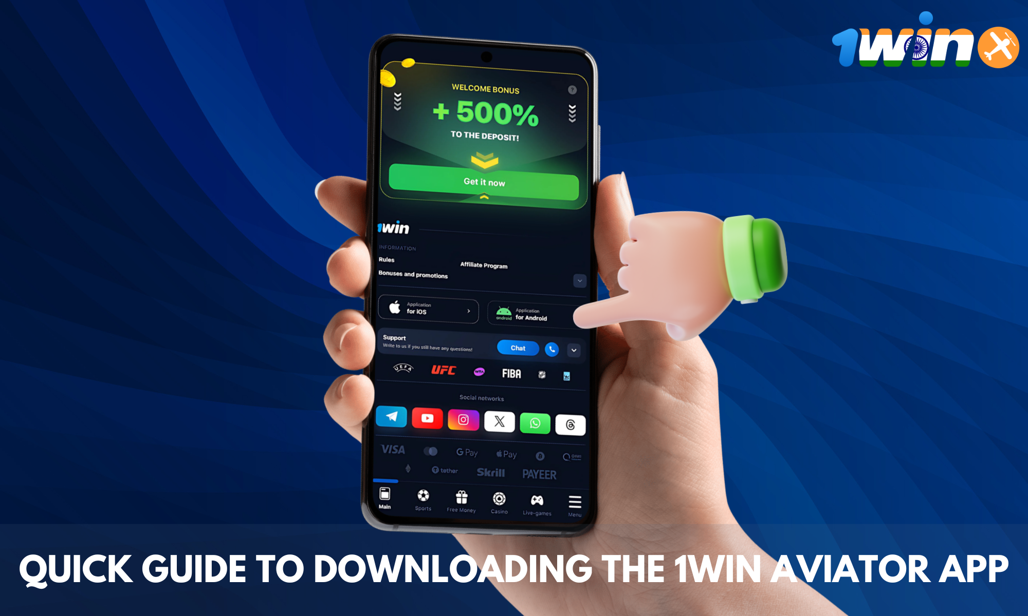 1win Aviator App Download Guide