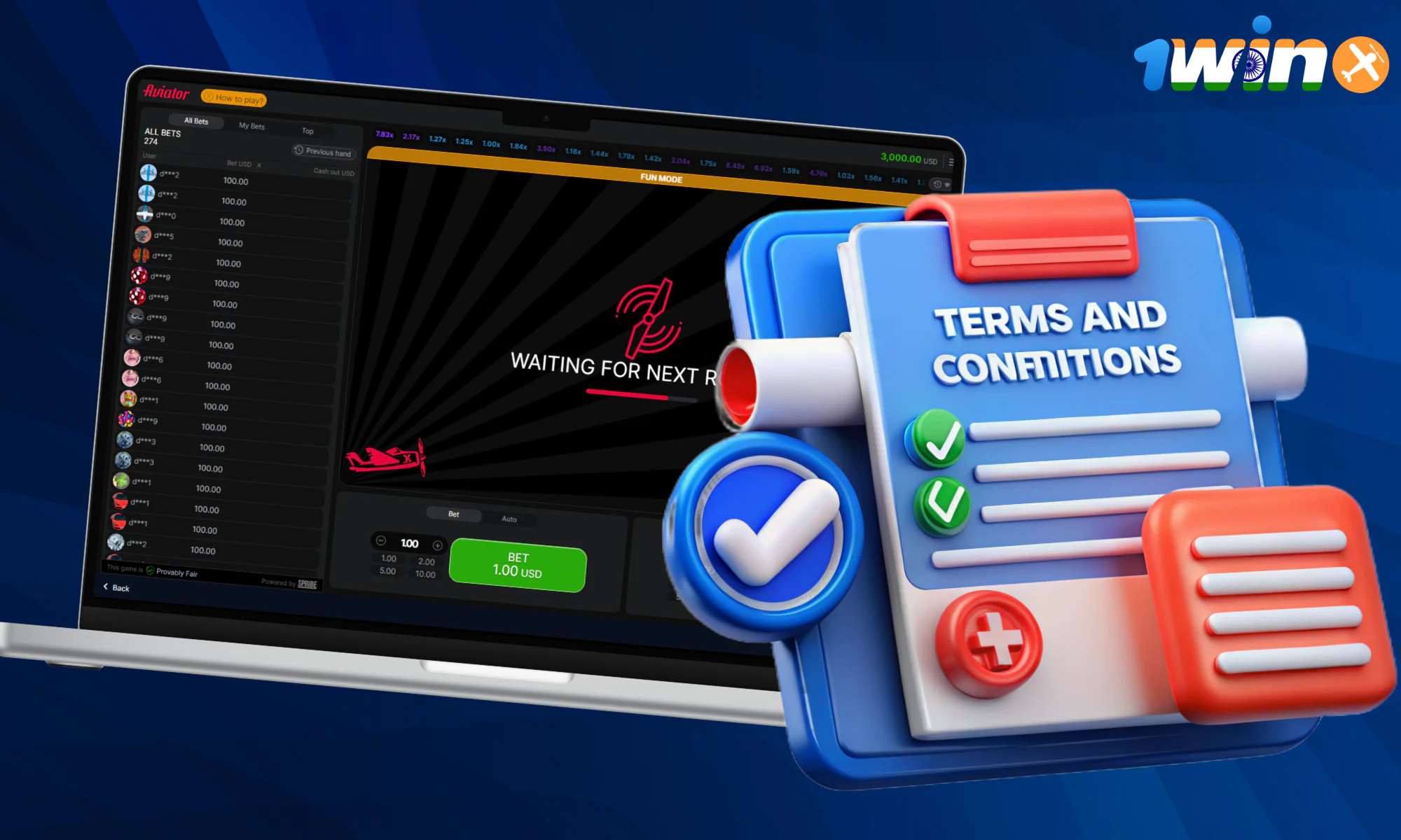 Some simple rules to help you win at 1win Aviator