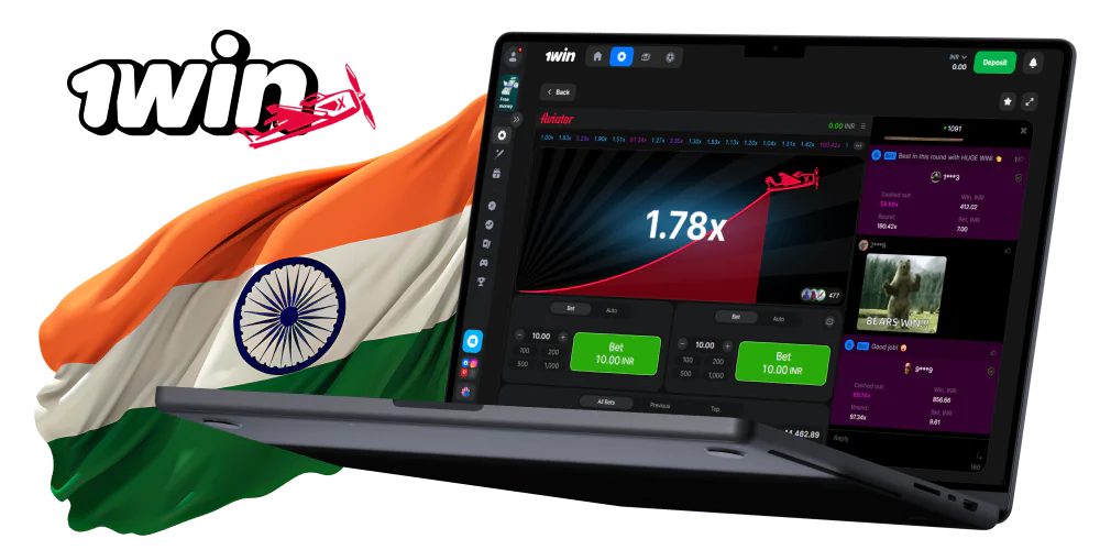 Especially for players from India online game 1win Aviator